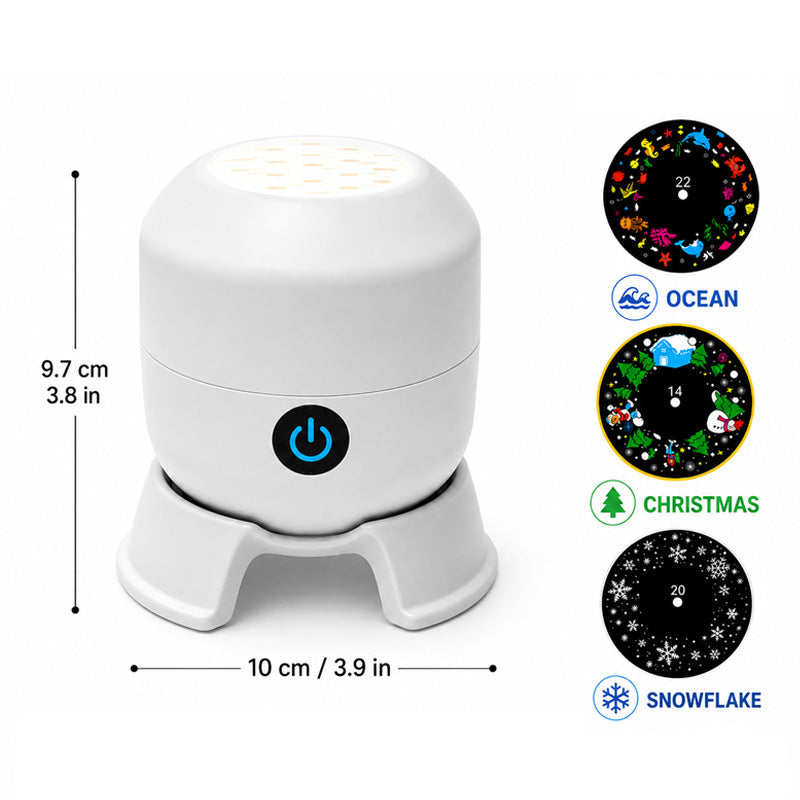 Next-Gen 5D Smart Rotating Ambient Projector-Bring the Living Ocean & Festive Magic Into Your Space.