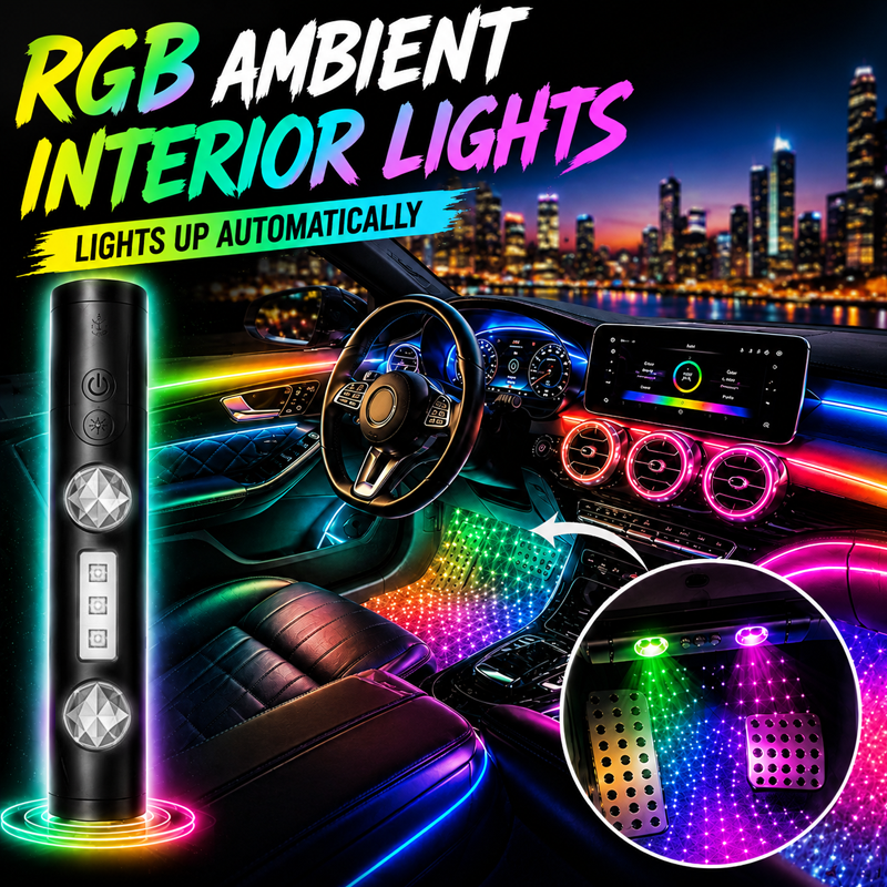 🌌 RGB Interior Car Lights — Luxury Ambient Glow Anywhere