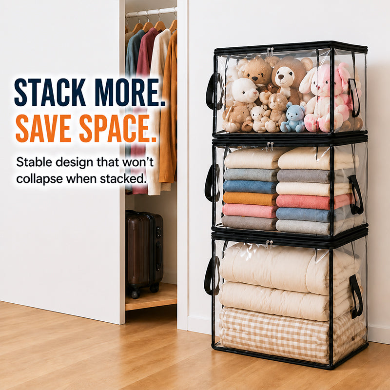 ⏰🔥LIMITED TIME 50% OFF! 🏠 Transparent Large-Capacity Dustproof & Moisture-Proof Storage Bag – Declutter Your Home Fast ✨