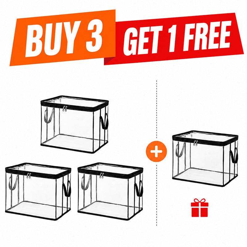⏰🔥LIMITED TIME 50% OFF! 🏠 Transparent Large-Capacity Dustproof & Moisture-Proof Storage Bag – Declutter Your Home Fast ✨