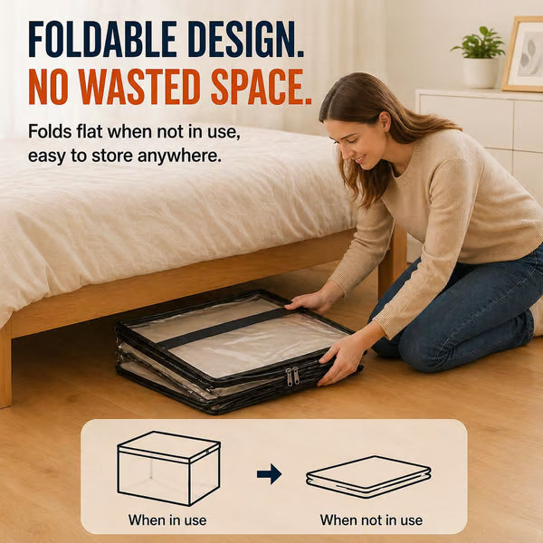 ⏰🔥LIMITED TIME 50% OFF! 🏠 Transparent Large-Capacity Dustproof & Moisture-Proof Storage Bag – Declutter Your Home Fast ✨