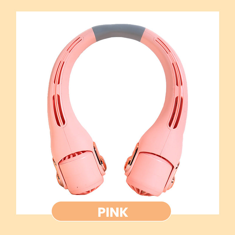 🥳2026 HOT SALE🥳💞50K+ SOLD!🍃💨Neck Air Conditioner Fan – Ultra‑quiet, 360° rotating, 3 speeds. 🌬️