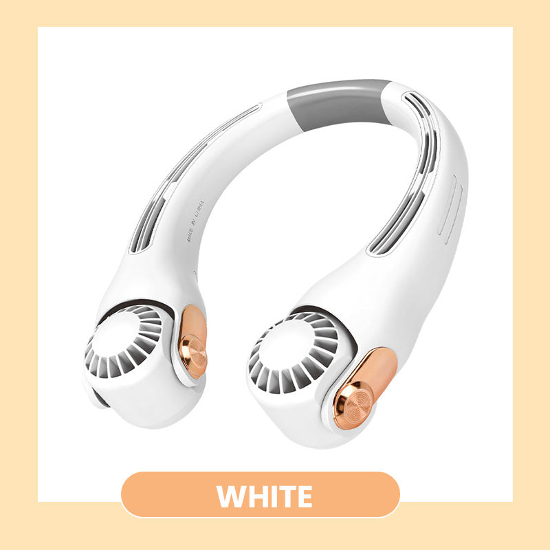 🥳2026 HOT SALE🥳💞50K+ SOLD!🍃💨Neck Air Conditioner Fan – Ultra‑quiet, 360° rotating, 3 speeds. 🌬️