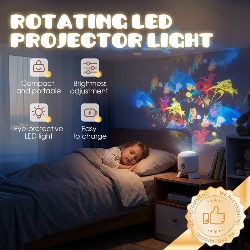 Next-Gen 5D Smart Rotating Ambient Projector-Bring the Living Ocean & Festive Magic Into Your Space.