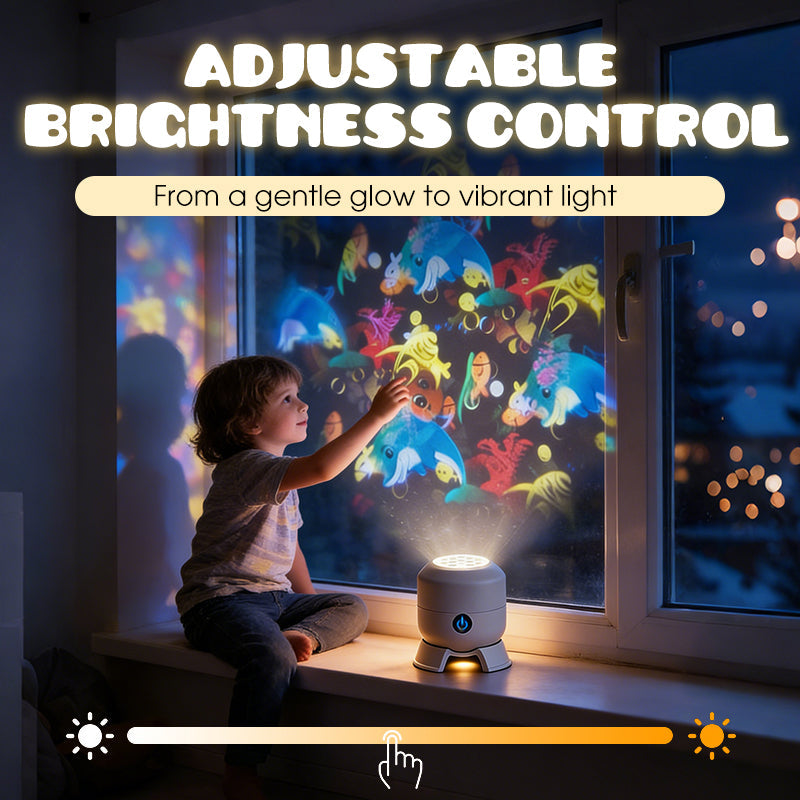 Next-Gen 5D Smart Rotating Ambient Projector-Bring the Living Ocean & Festive Magic Into Your Space.