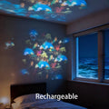 Next-Gen 5D Smart Rotating Ambient Projector-Bring the Living Ocean & Festive Magic Into Your Space.