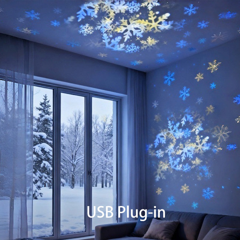 Next-Gen 5D Smart Rotating Ambient Projector-Bring the Living Ocean & Festive Magic Into Your Space.