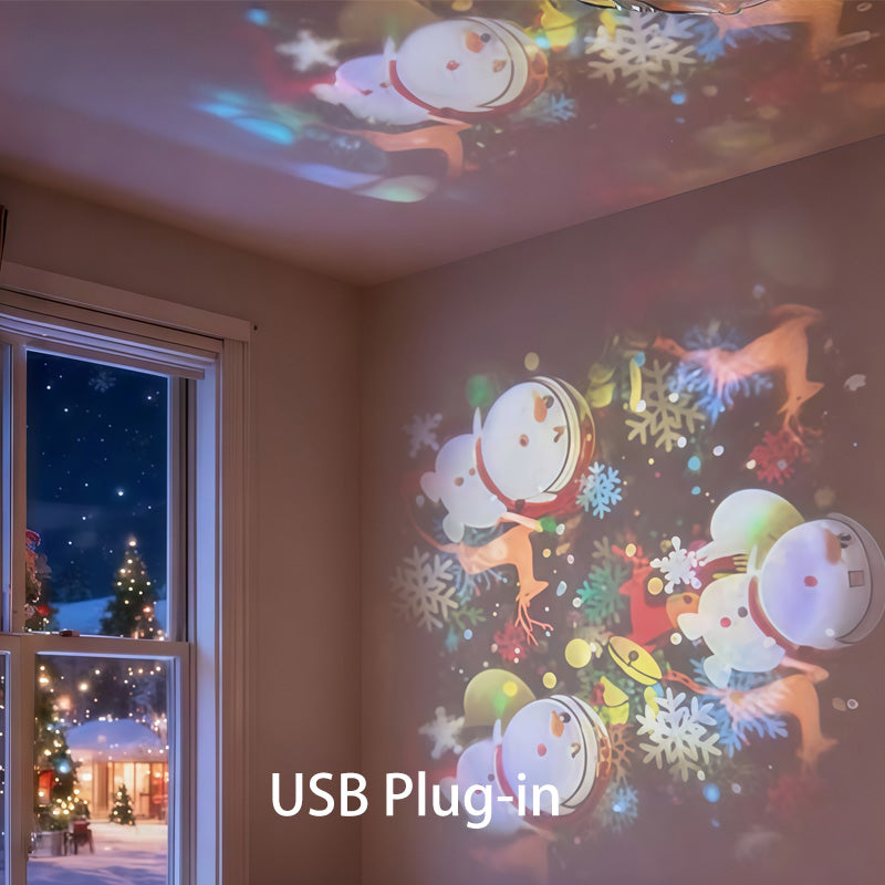 Next-Gen 5D Smart Rotating Ambient Projector-Bring the Living Ocean & Festive Magic Into Your Space.