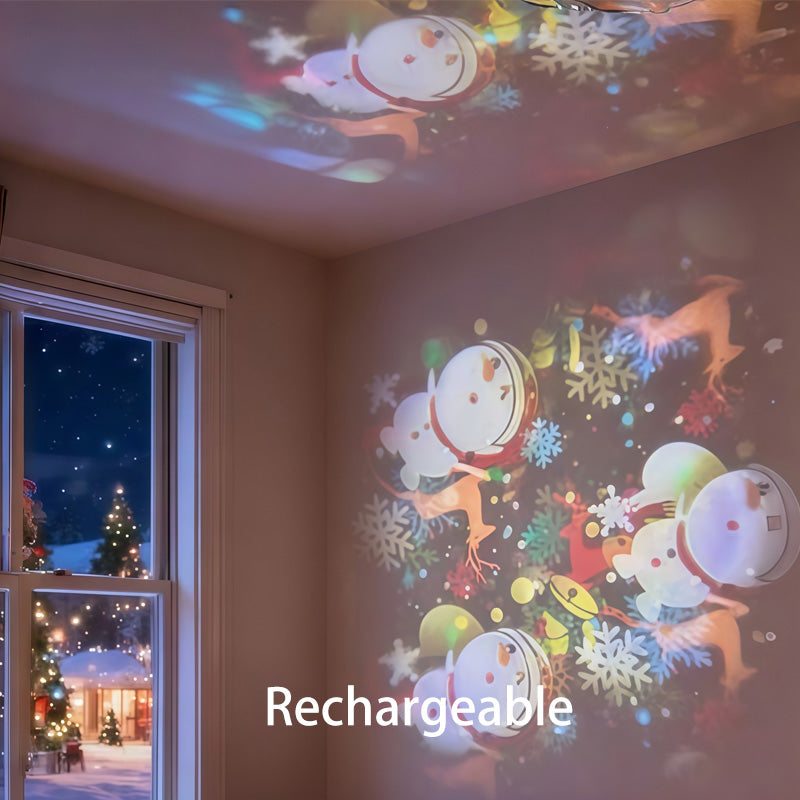 Next-Gen 5D Smart Rotating Ambient Projector-Bring the Living Ocean & Festive Magic Into Your Space.